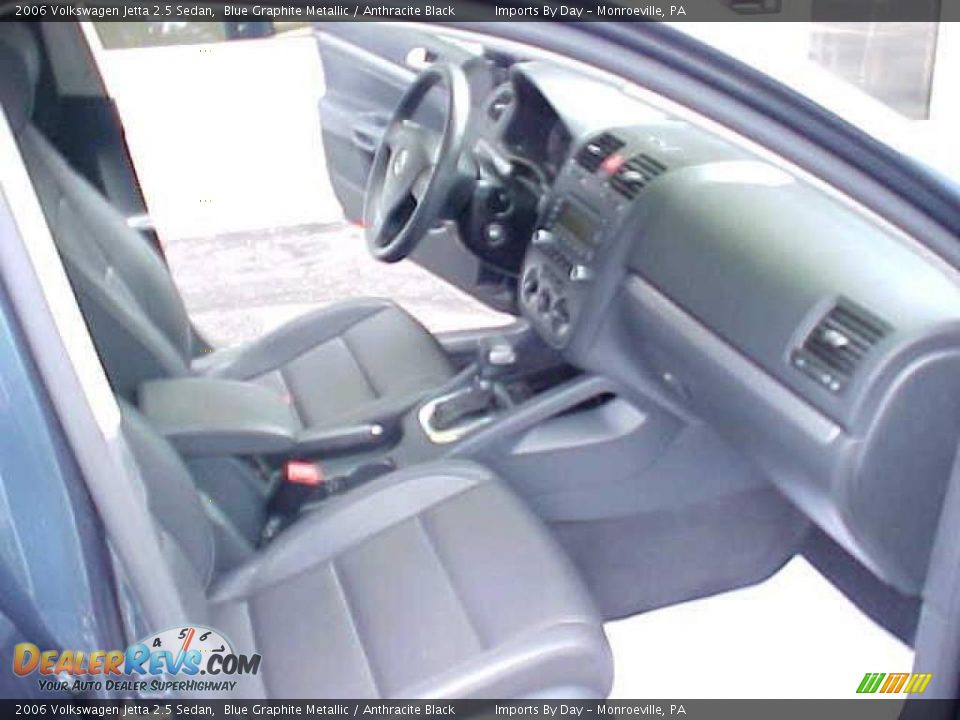 2006 Volkswagen Jetta 2.5 Sedan Blue Graphite Metallic / Anthracite Black Photo #11