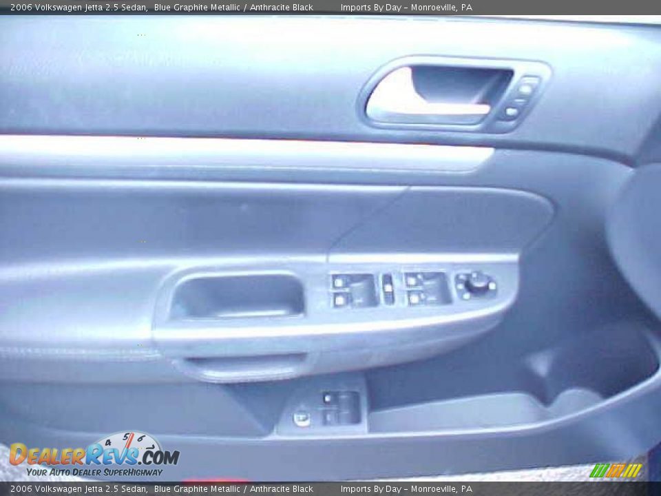 2006 Volkswagen Jetta 2.5 Sedan Blue Graphite Metallic / Anthracite Black Photo #14