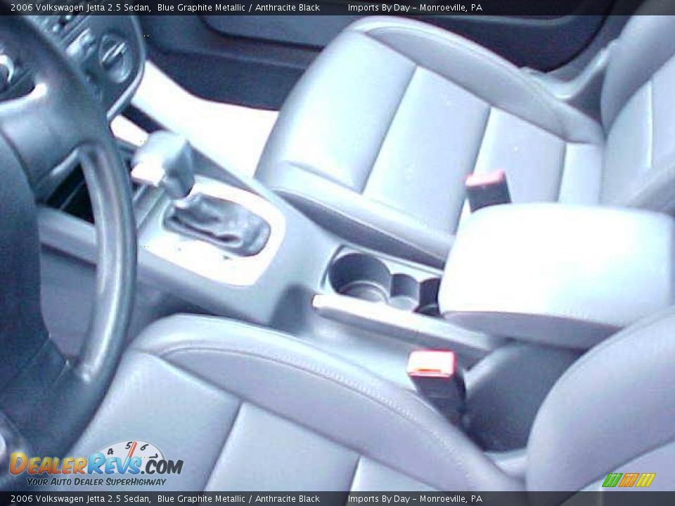 2006 Volkswagen Jetta 2.5 Sedan Blue Graphite Metallic / Anthracite Black Photo #15