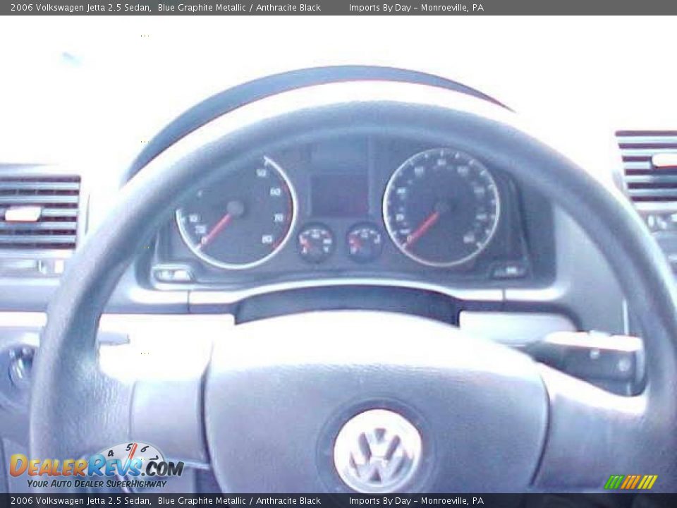 2006 Volkswagen Jetta 2.5 Sedan Blue Graphite Metallic / Anthracite Black Photo #18