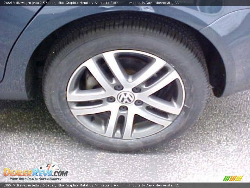 2006 Volkswagen Jetta 2.5 Sedan Blue Graphite Metallic / Anthracite Black Photo #20