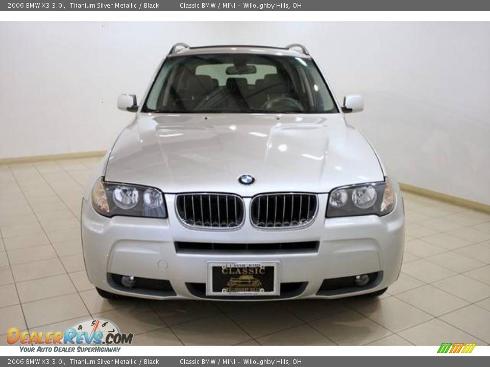 2006 BMW X3 3.0i Titanium Silver Metallic / Black Photo #2