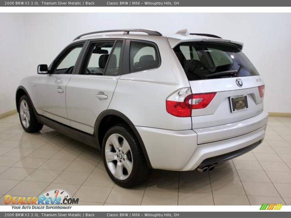 2006 BMW X3 3.0i Titanium Silver Metallic / Black Photo #5