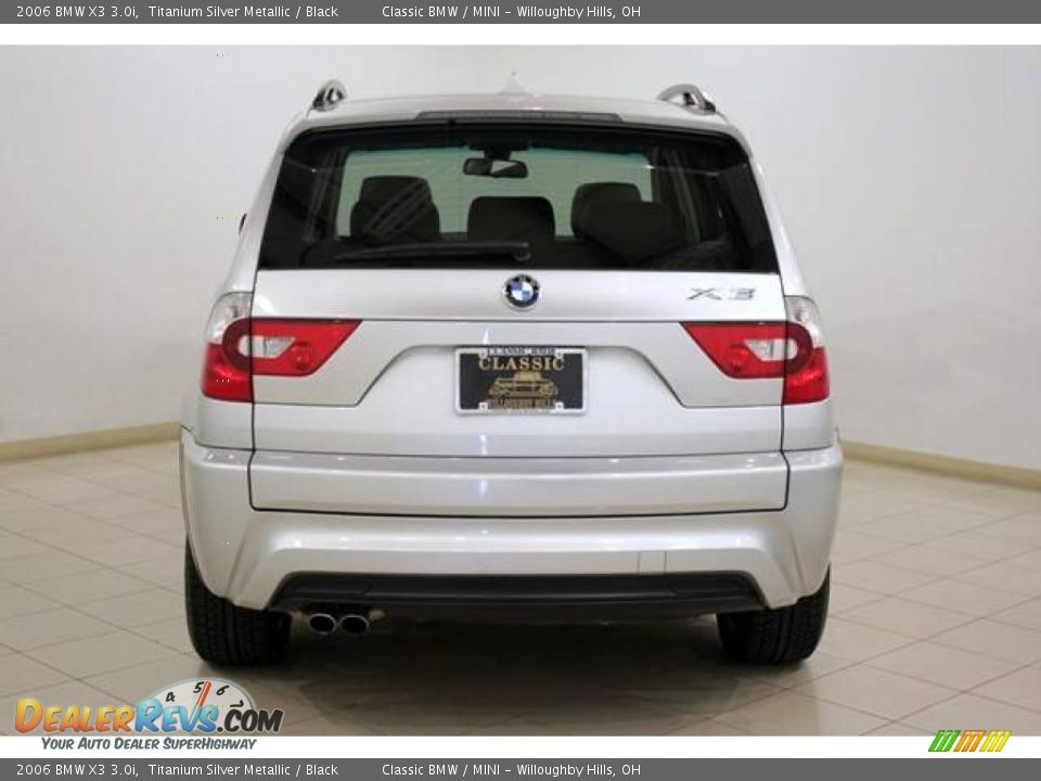2006 BMW X3 3.0i Titanium Silver Metallic / Black Photo #6