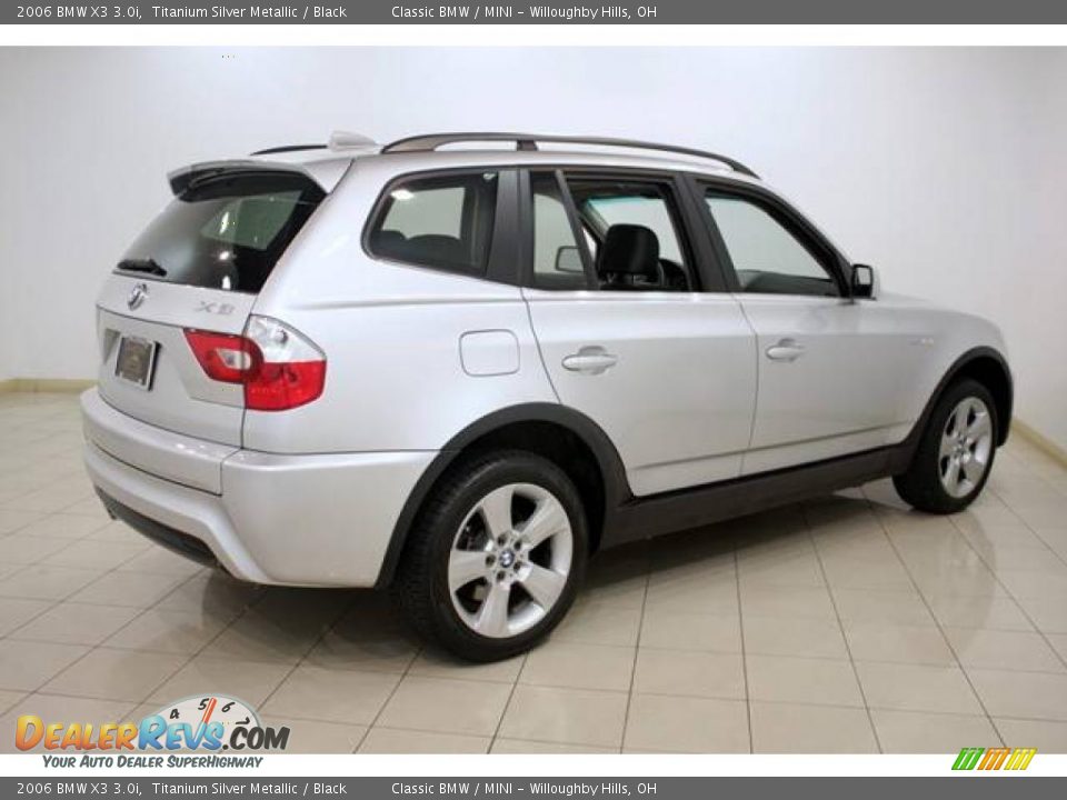 2006 BMW X3 3.0i Titanium Silver Metallic / Black Photo #7