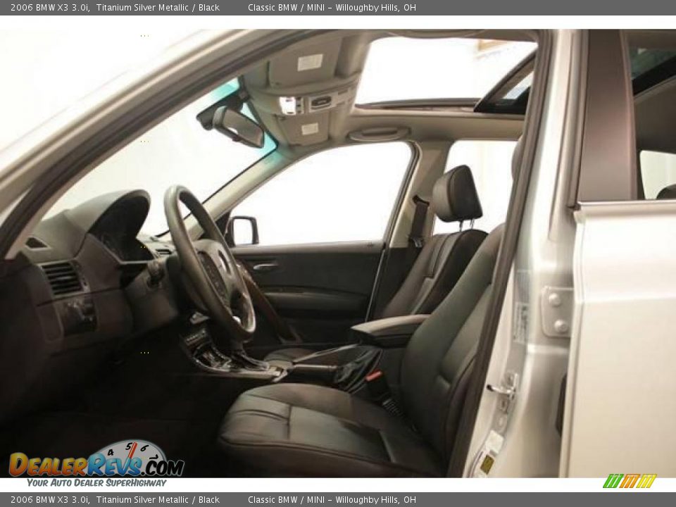 2006 BMW X3 3.0i Titanium Silver Metallic / Black Photo #10