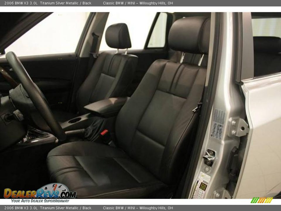 2006 BMW X3 3.0i Titanium Silver Metallic / Black Photo #11