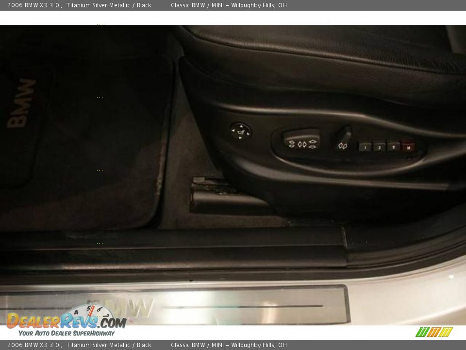 2006 BMW X3 3.0i Titanium Silver Metallic / Black Photo #13