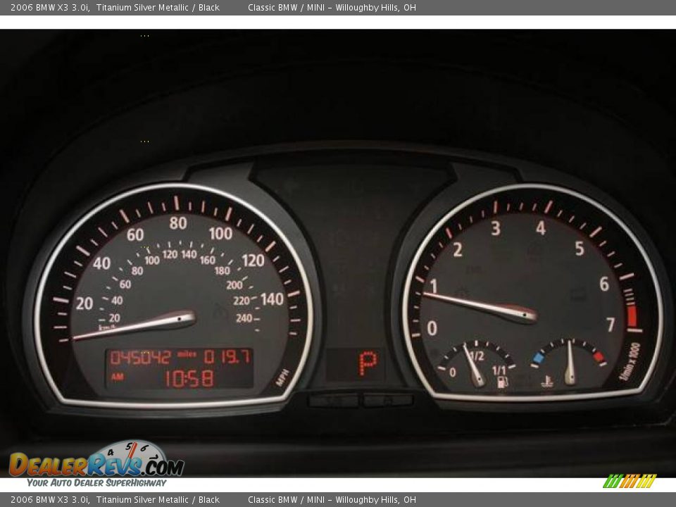 2006 BMW X3 3.0i Titanium Silver Metallic / Black Photo #14