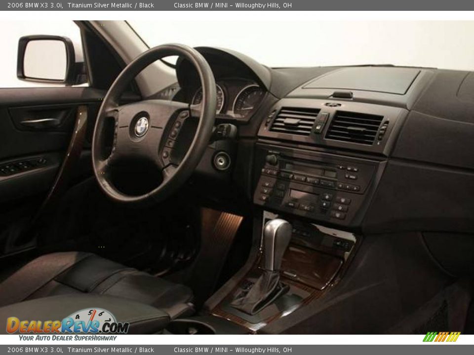 2006 BMW X3 3.0i Titanium Silver Metallic / Black Photo #17