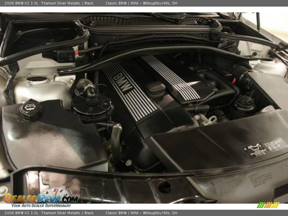 2006 BMW X3 3.0i Titanium Silver Metallic / Black Photo #22
