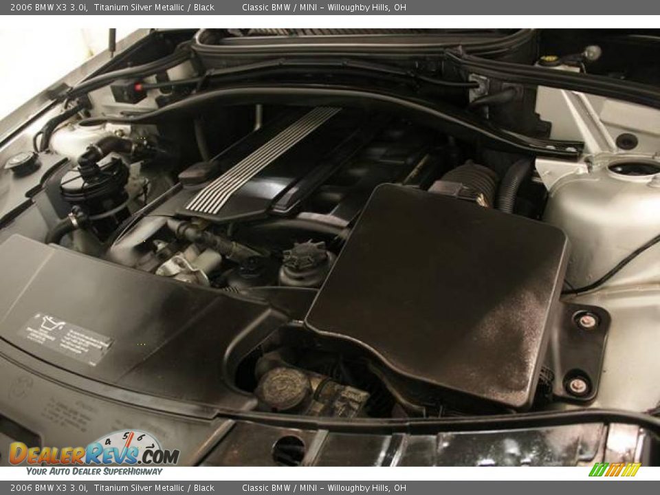 2006 BMW X3 3.0i Titanium Silver Metallic / Black Photo #23