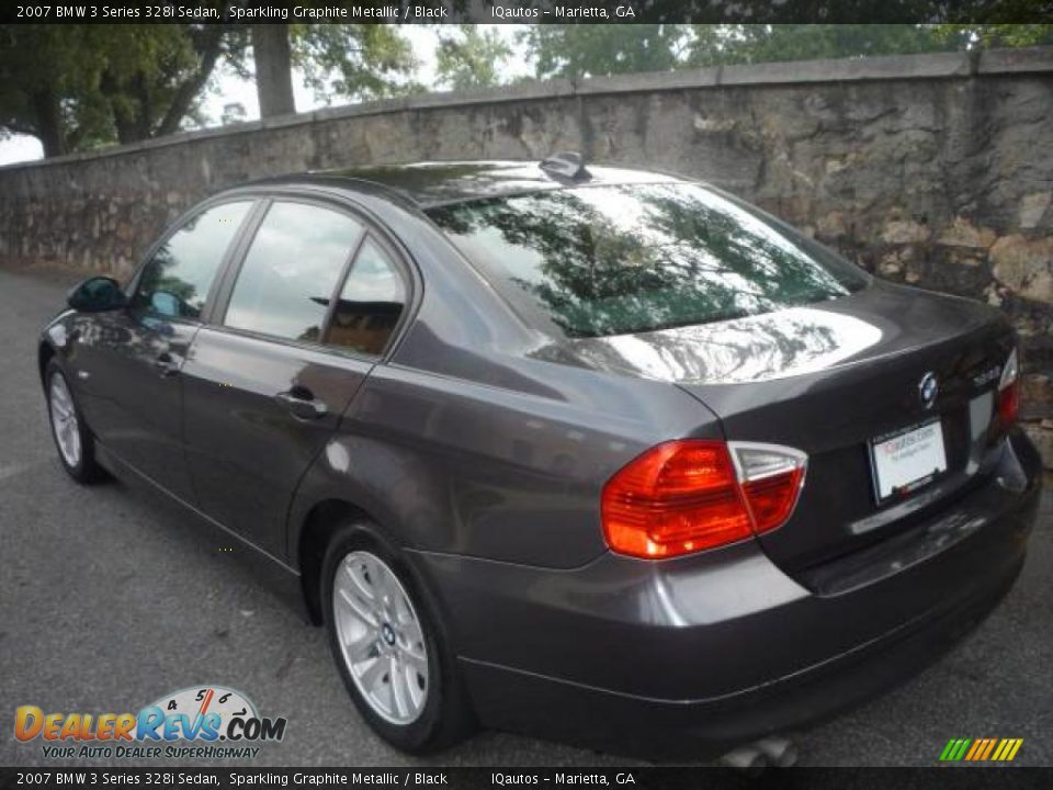 2007 BMW 3 Series 328i Sedan Sparkling Graphite Metallic / Black Photo #3