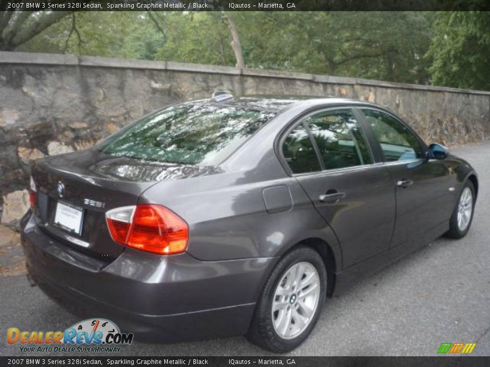2007 BMW 3 Series 328i Sedan Sparkling Graphite Metallic / Black Photo #4
