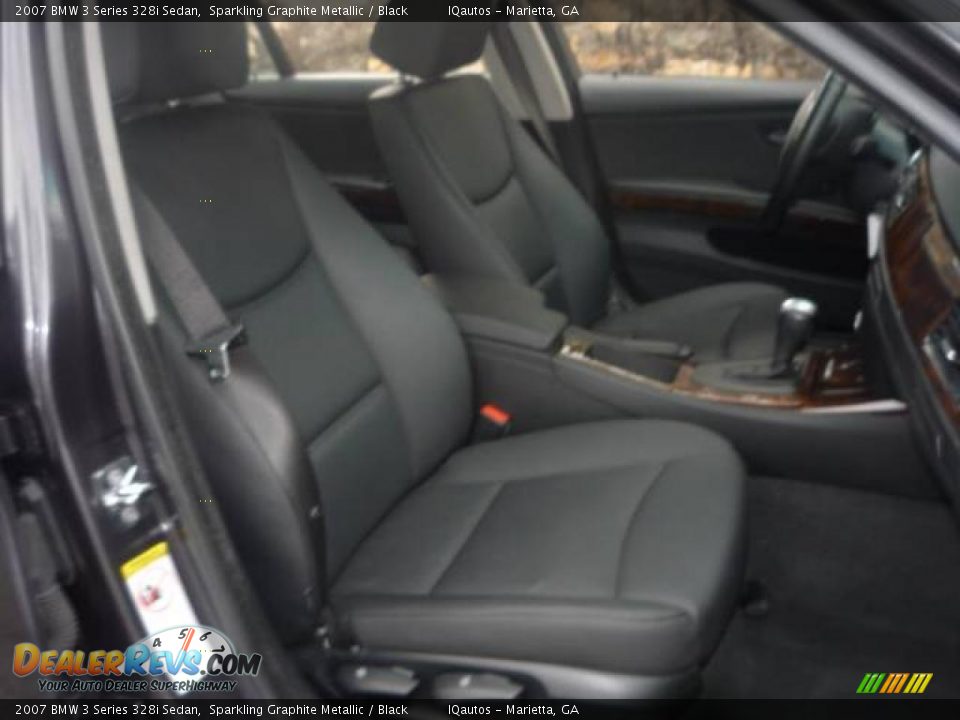 2007 BMW 3 Series 328i Sedan Sparkling Graphite Metallic / Black Photo #6