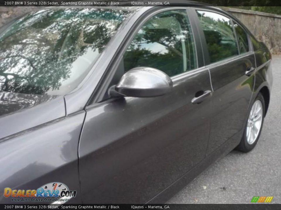 2007 BMW 3 Series 328i Sedan Sparkling Graphite Metallic / Black Photo #14