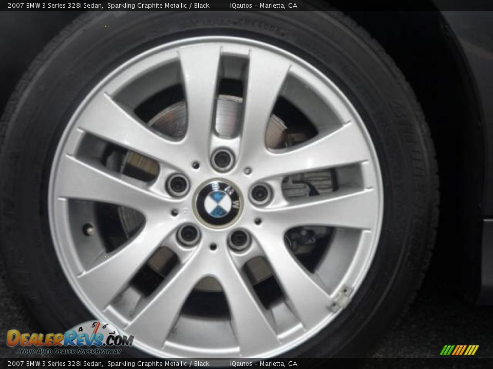 2007 BMW 3 Series 328i Sedan Sparkling Graphite Metallic / Black Photo #15