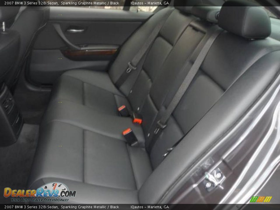 2007 BMW 3 Series 328i Sedan Sparkling Graphite Metallic / Black Photo #18