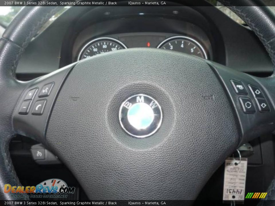 2007 BMW 3 Series 328i Sedan Sparkling Graphite Metallic / Black Photo #21