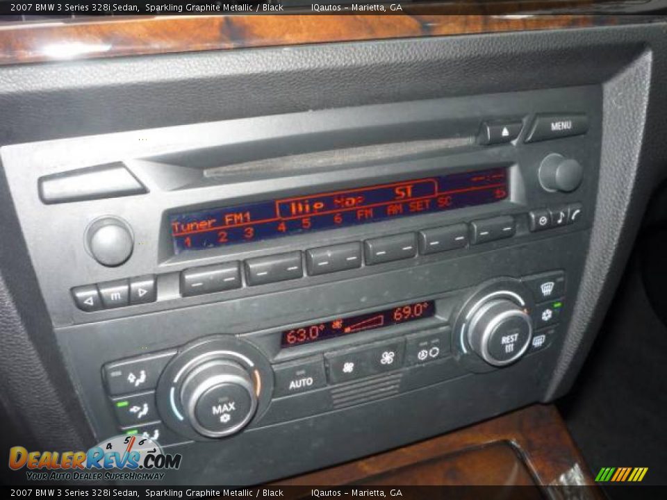 2007 BMW 3 Series 328i Sedan Sparkling Graphite Metallic / Black Photo #23