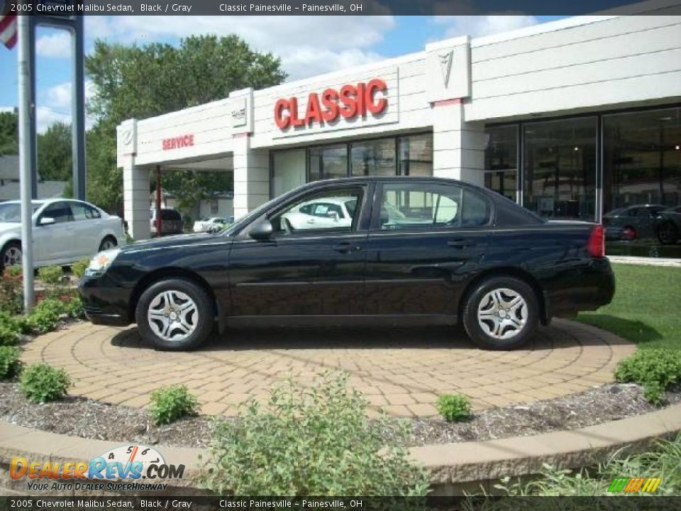 2005 Chevrolet Malibu Sedan Black / Gray Photo #1