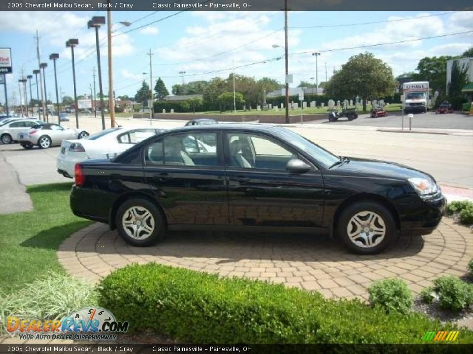 2005 Chevrolet Malibu Sedan Black / Gray Photo #5