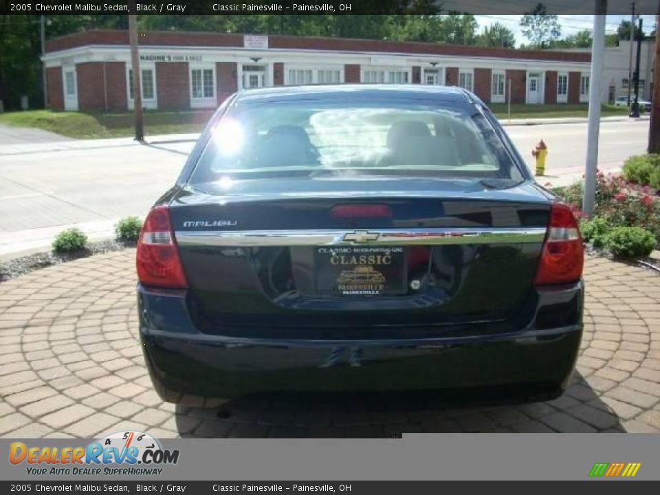 2005 Chevrolet Malibu Sedan Black / Gray Photo #7