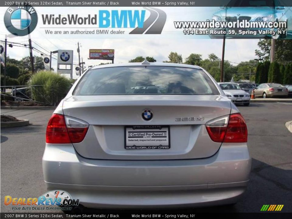 2007 BMW 3 Series 328xi Sedan Titanium Silver Metallic / Black Photo #5