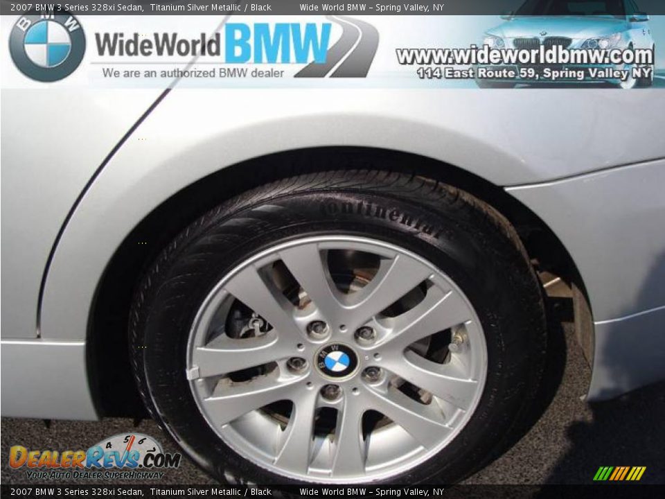 2007 BMW 3 Series 328xi Sedan Titanium Silver Metallic / Black Photo #6