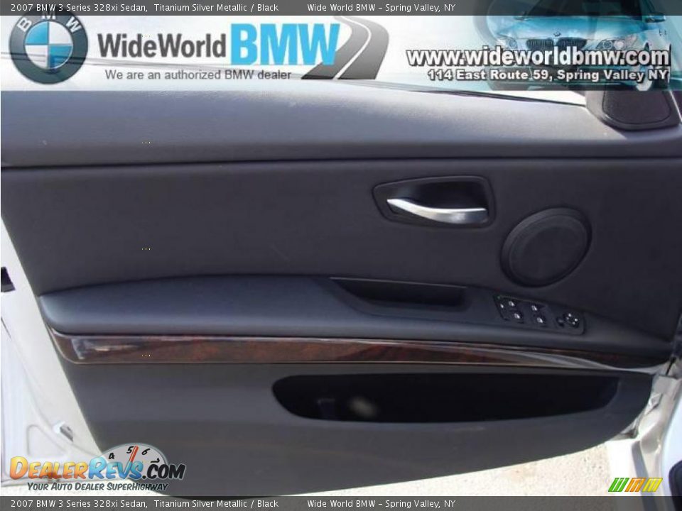 2007 BMW 3 Series 328xi Sedan Titanium Silver Metallic / Black Photo #7