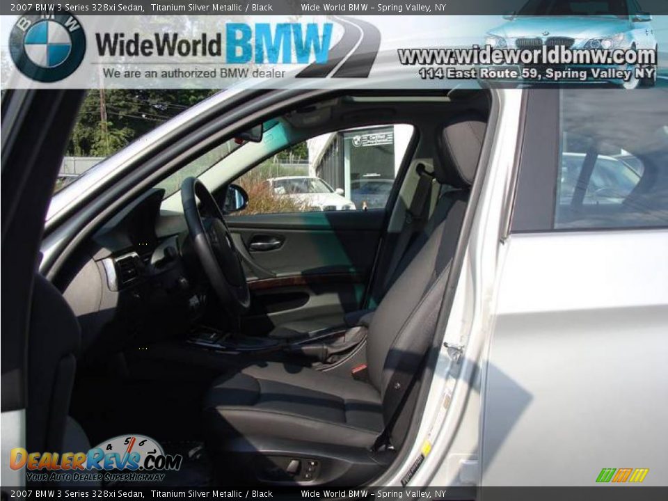 2007 BMW 3 Series 328xi Sedan Titanium Silver Metallic / Black Photo #8