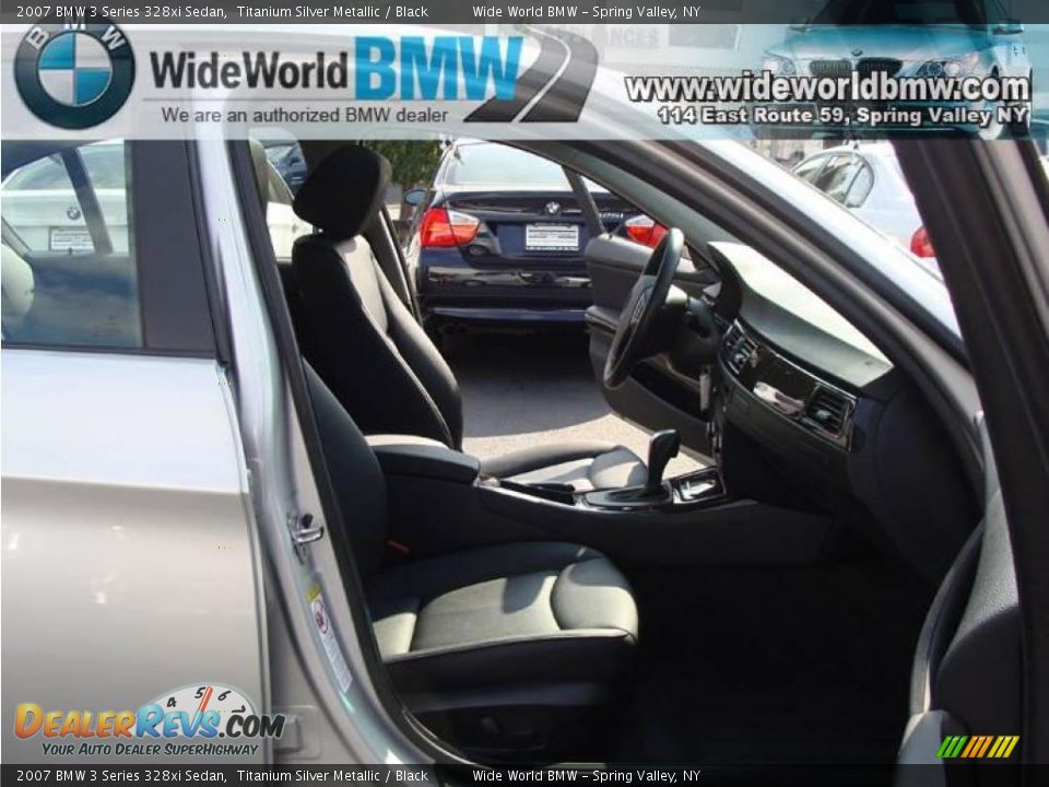 2007 BMW 3 Series 328xi Sedan Titanium Silver Metallic / Black Photo #9