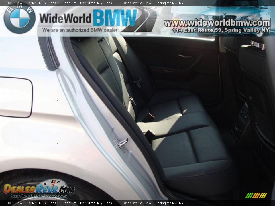 2007 BMW 3 Series 328xi Sedan Titanium Silver Metallic / Black Photo #10