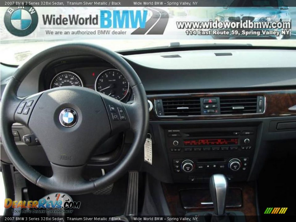2007 BMW 3 Series 328xi Sedan Titanium Silver Metallic / Black Photo #11