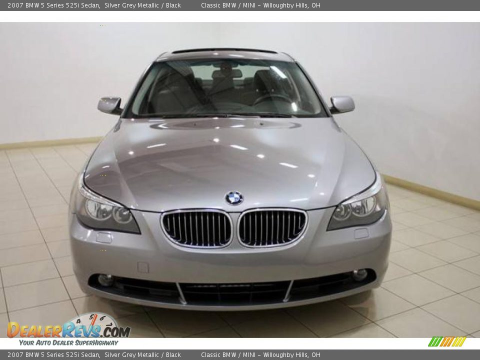 2007 BMW 5 Series 525i Sedan Silver Grey Metallic / Black Photo #2