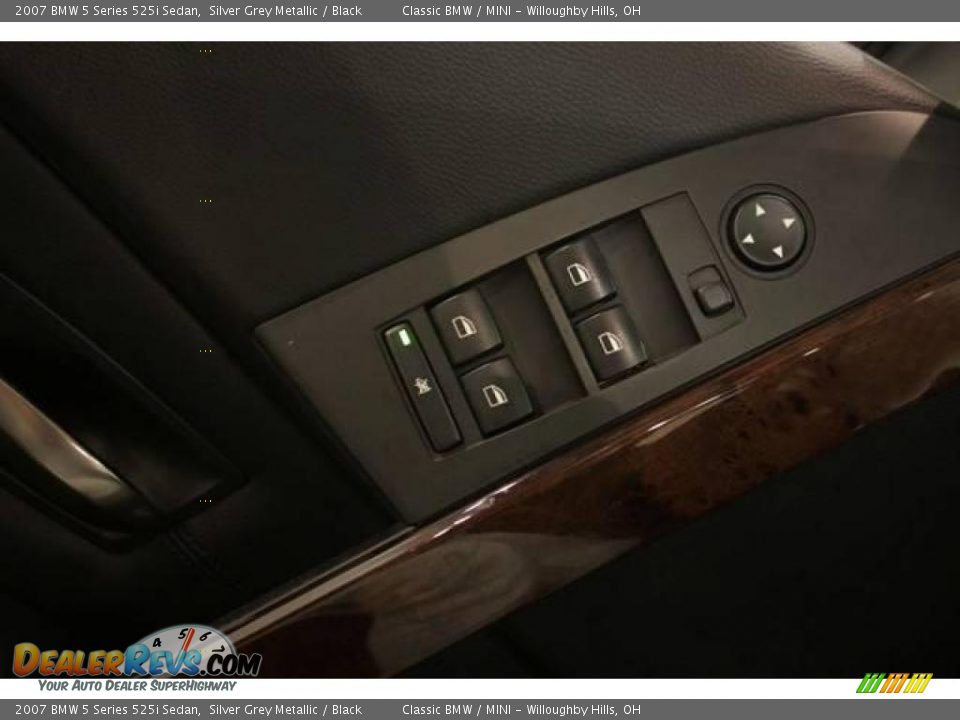 2007 BMW 5 Series 525i Sedan Silver Grey Metallic / Black Photo #9