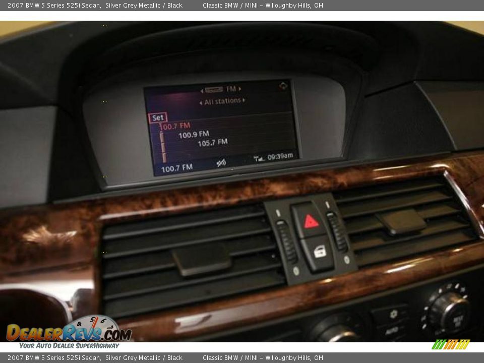 2007 BMW 5 Series 525i Sedan Silver Grey Metallic / Black Photo #14