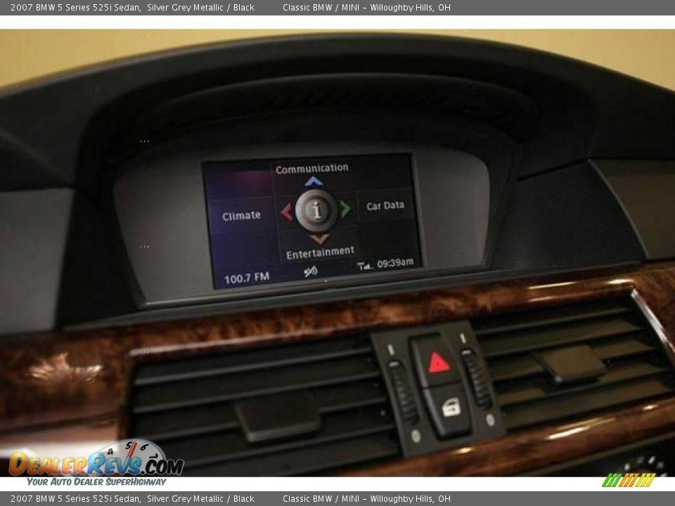 2007 BMW 5 Series 525i Sedan Silver Grey Metallic / Black Photo #15