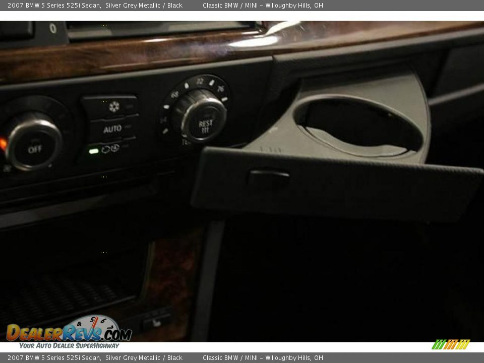 2007 BMW 5 Series 525i Sedan Silver Grey Metallic / Black Photo #17