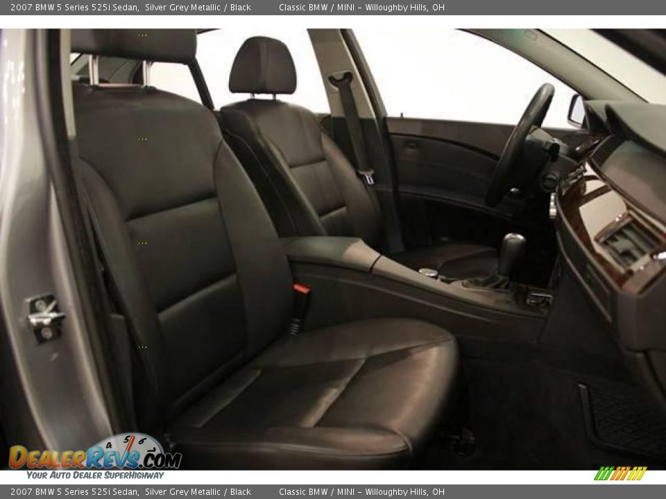 2007 BMW 5 Series 525i Sedan Silver Grey Metallic / Black Photo #18