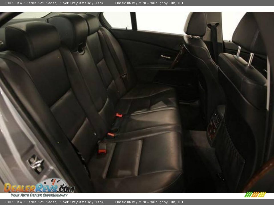 2007 BMW 5 Series 525i Sedan Silver Grey Metallic / Black Photo #19