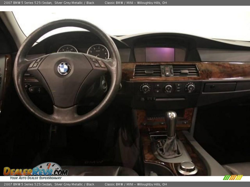 2007 BMW 5 Series 525i Sedan Silver Grey Metallic / Black Photo #21