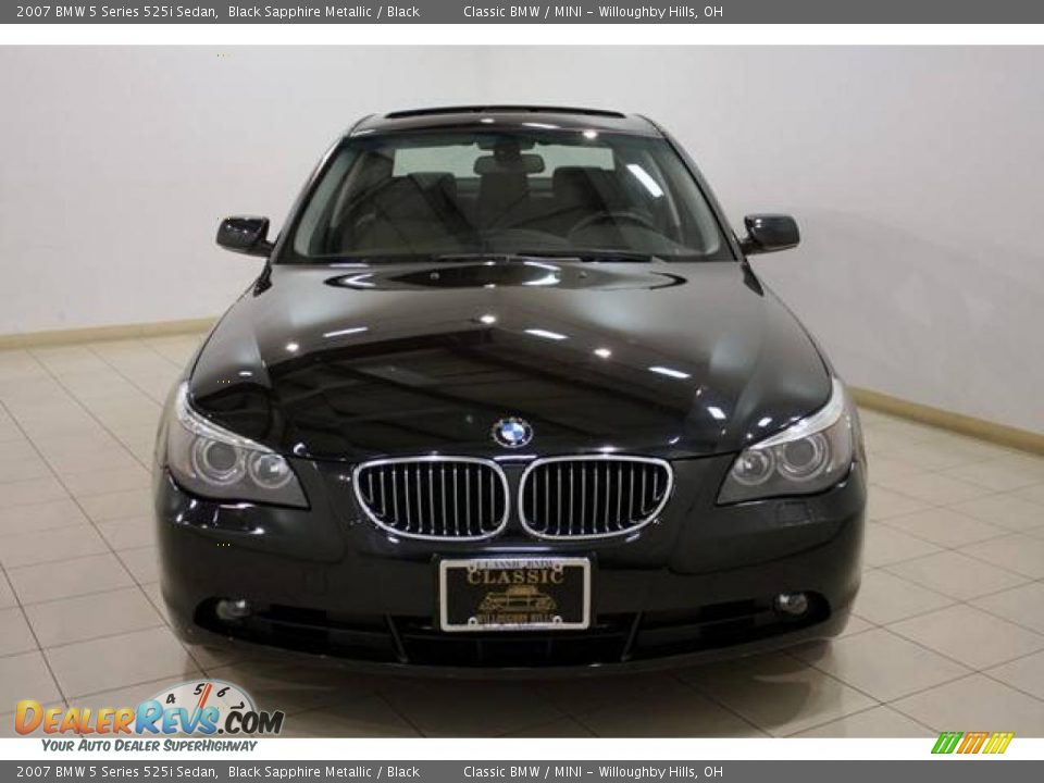 2007 BMW 5 Series 525i Sedan Black Sapphire Metallic / Black Photo #2