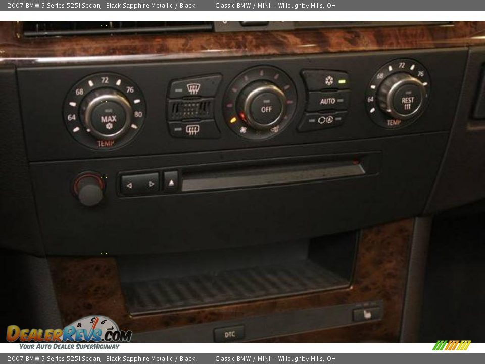 2007 BMW 5 Series 525i Sedan Black Sapphire Metallic / Black Photo #15