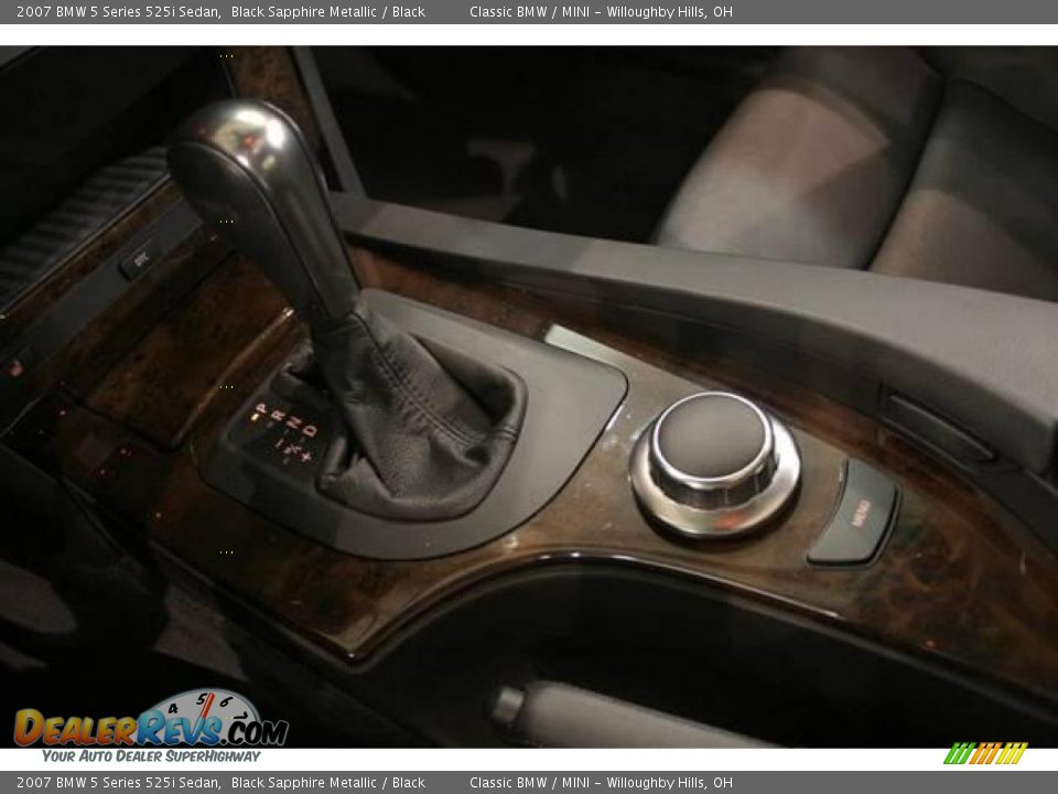2007 BMW 5 Series 525i Sedan Black Sapphire Metallic / Black Photo #16
