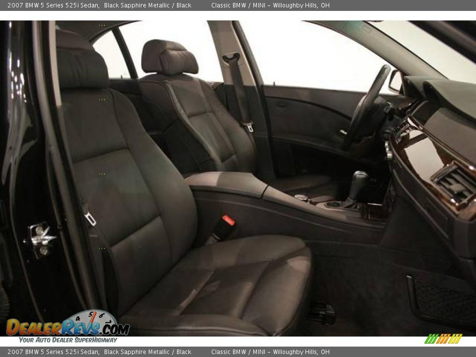 2007 BMW 5 Series 525i Sedan Black Sapphire Metallic / Black Photo #19
