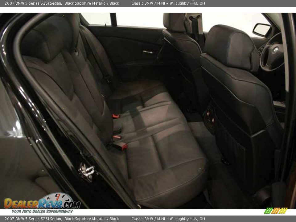 2007 BMW 5 Series 525i Sedan Black Sapphire Metallic / Black Photo #20