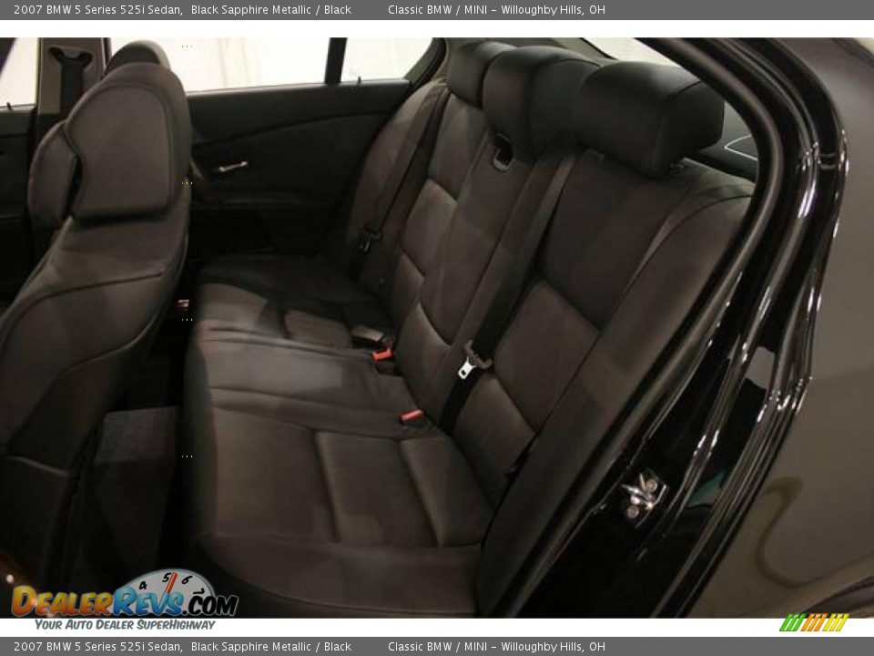 2007 BMW 5 Series 525i Sedan Black Sapphire Metallic / Black Photo #21