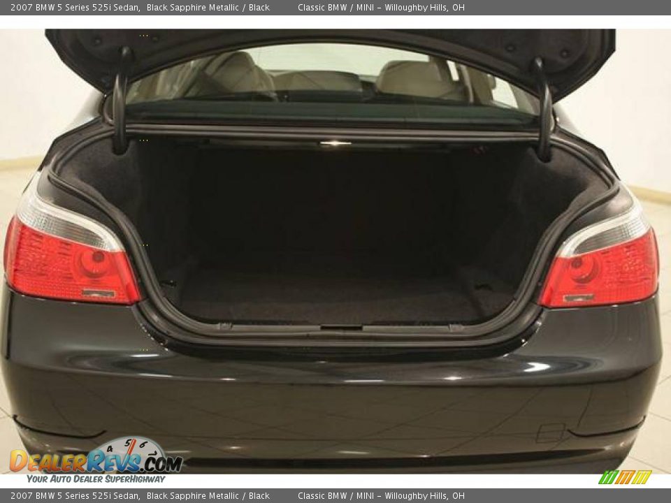 2007 BMW 5 Series 525i Sedan Black Sapphire Metallic / Black Photo #23