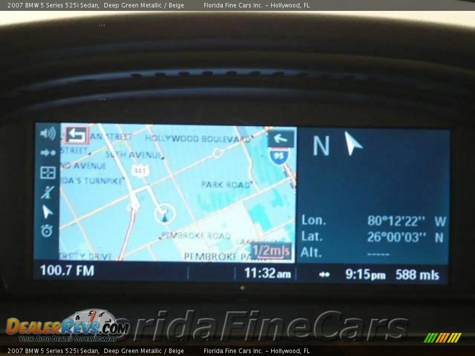 2007 BMW 5 Series 525i Sedan Deep Green Metallic / Beige Photo #19